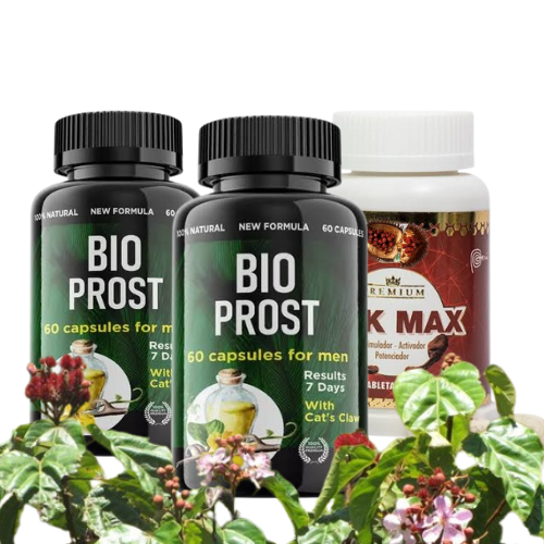 PACK 2 BIOPROST  DE 60 TABLETAS Y 1 ERK MAX DE REGALO PARA SOLUCIONAR PROBLEMAS DE LA PRÓSTATA